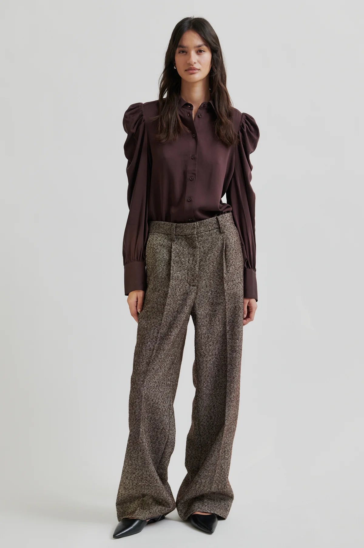 Samanta Shirt in choclate plum