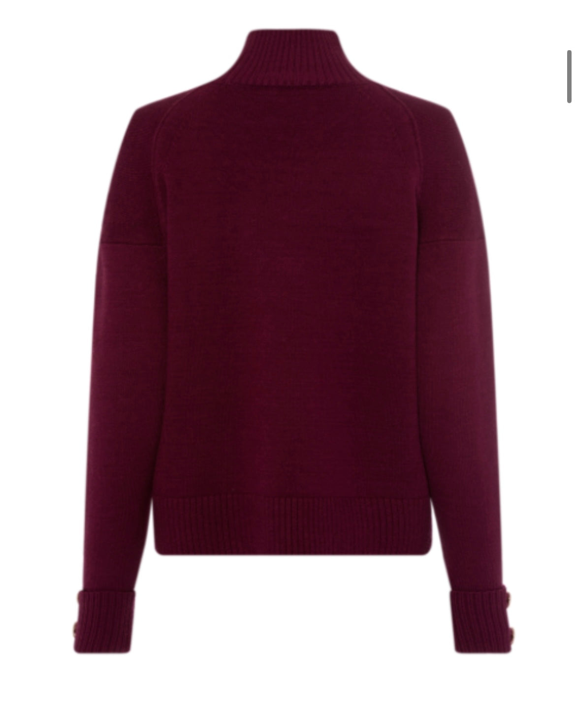 HIGH NECK SWEATER - LIGHT BORDEAUX