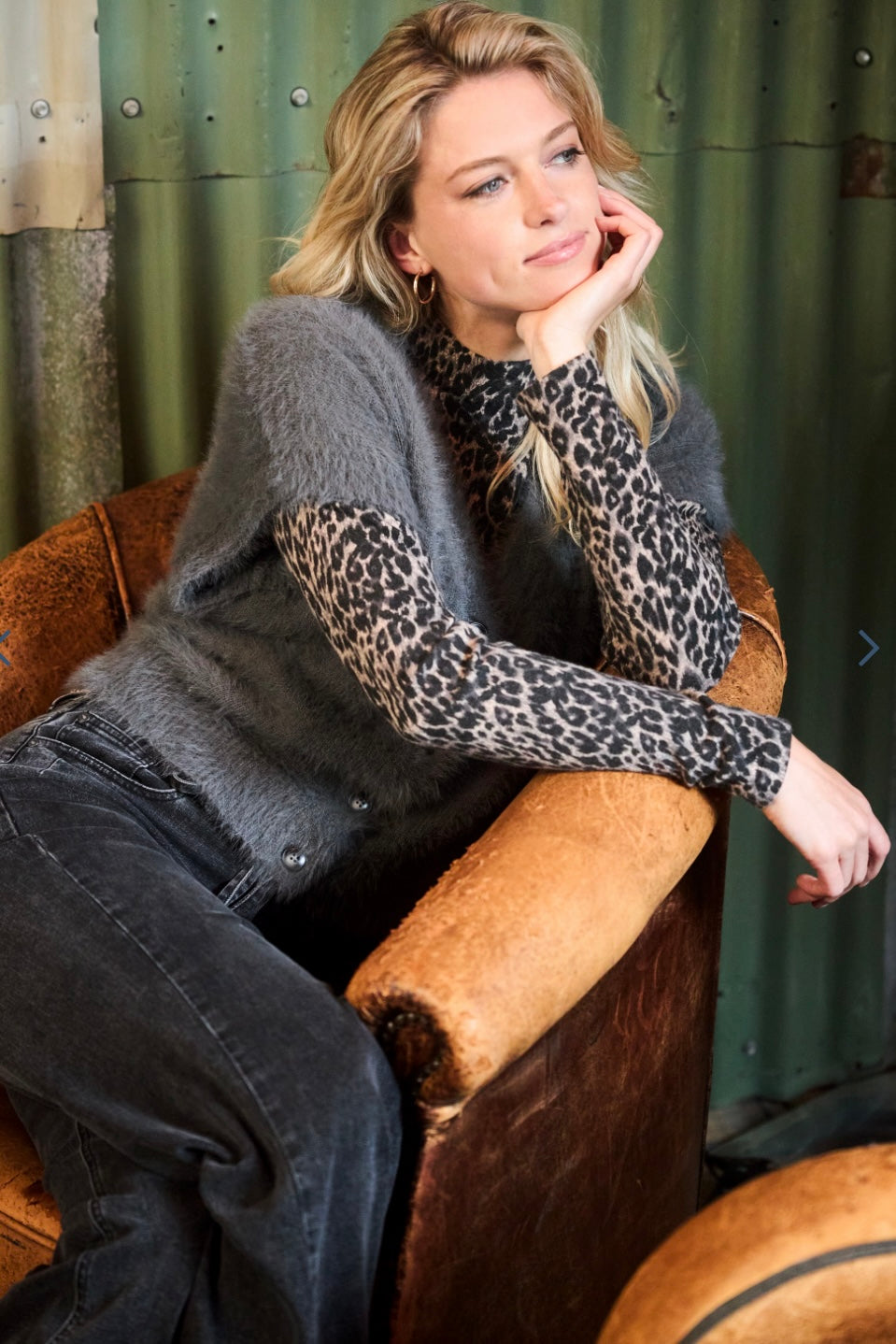 Sweet Animal Print Black