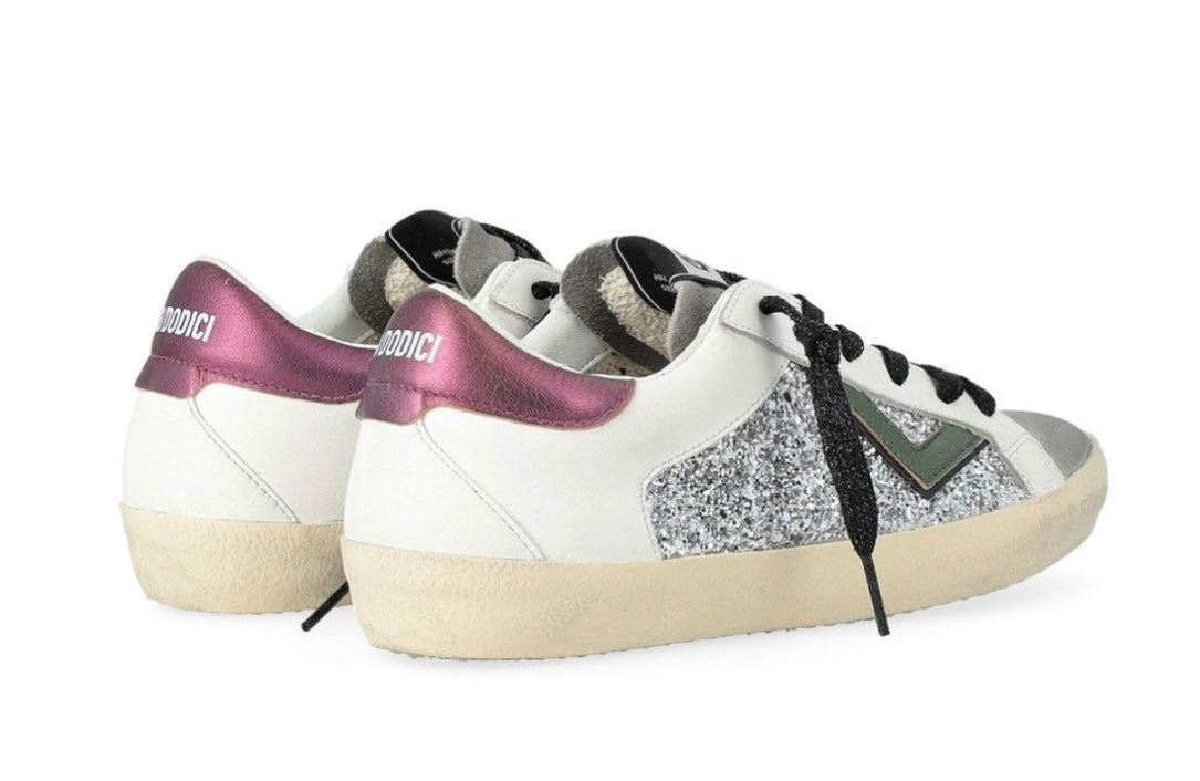 4B12 Supreme Shoe in Silver and Purple