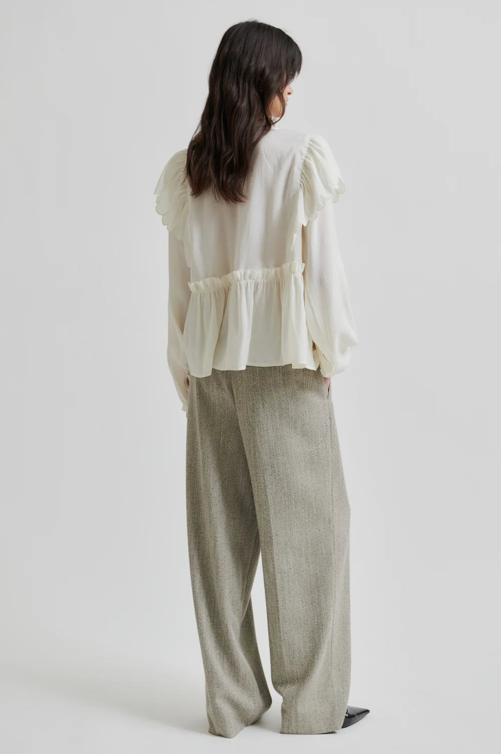 Terra Frill Blouse in Tofu