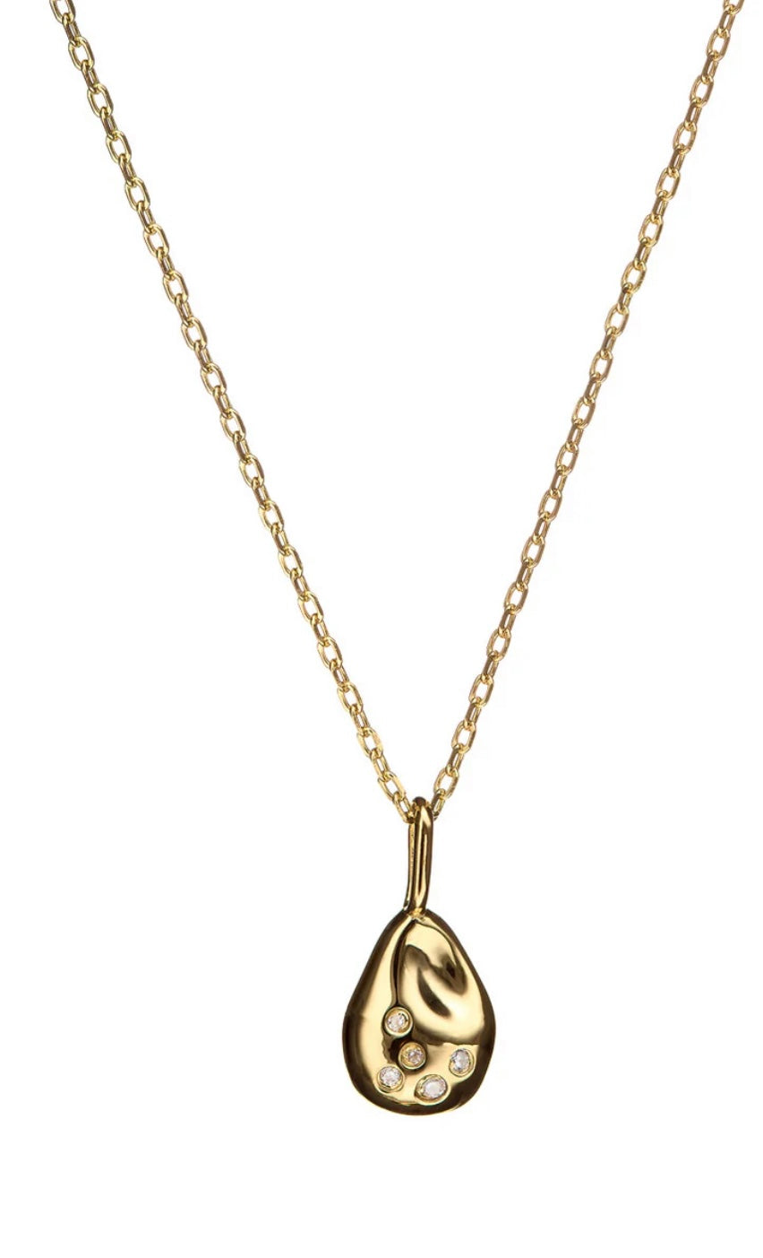 Nugget Necklace with Zircon