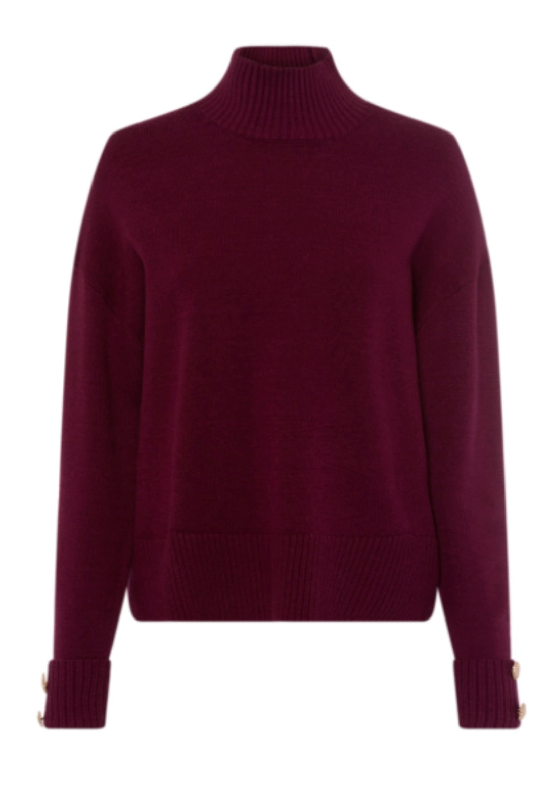 HIGH NECK SWEATER - LIGHT BORDEAUX