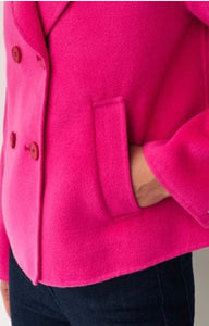 Emme Marella Pink Nuber Short Trench Coat