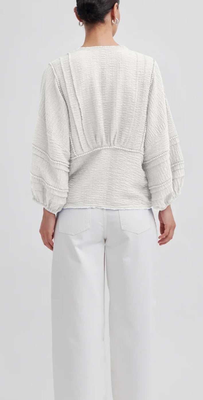 Mallani Blouse Snow White - Long sleeved blouses