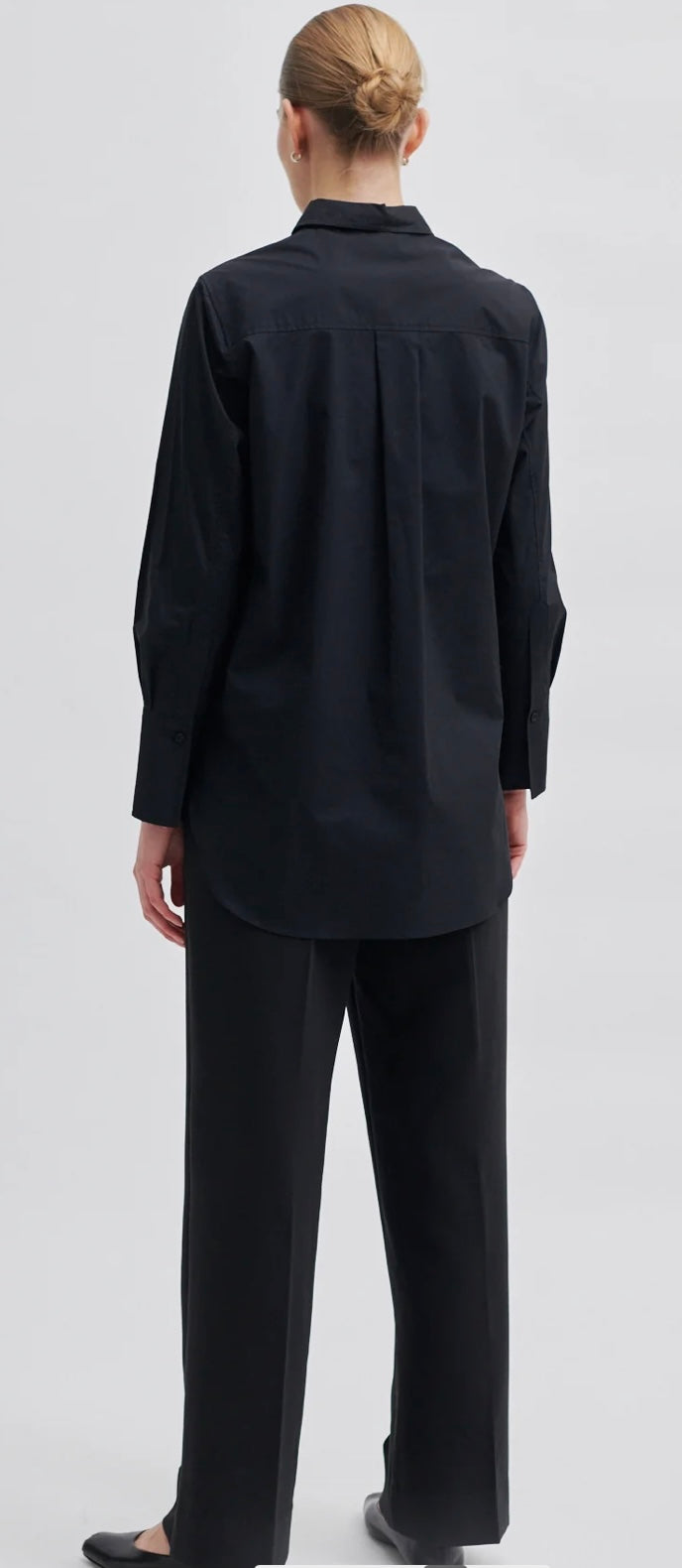Larkin LS Classic Shirt in black