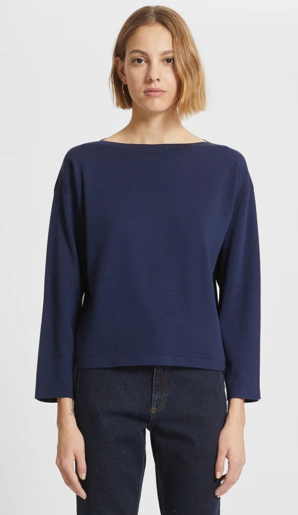 Navy Feltre Sweater