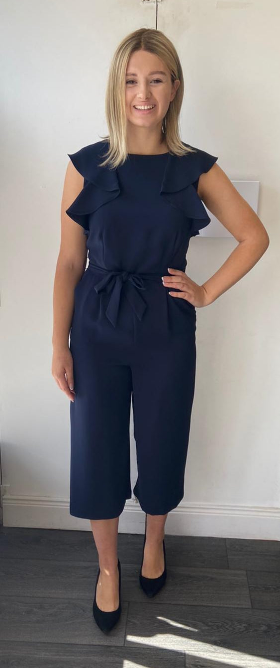 Frank Lyman Navy Jumpsuit