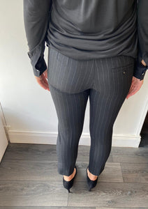Marella black pinstripe trouser