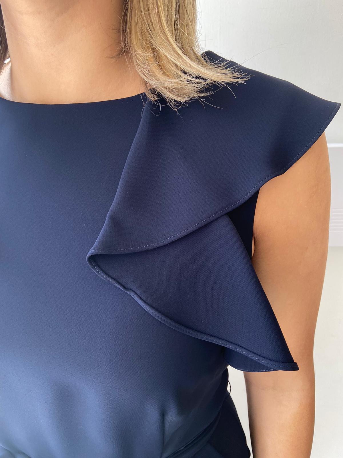 Frank Lyman Navy Jumpsuit
