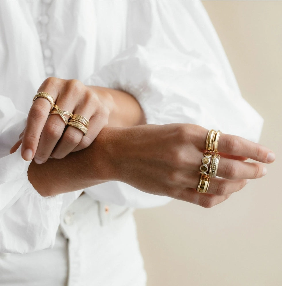Classic Cross Ring  - Gold