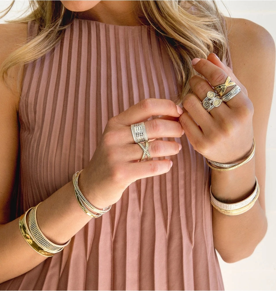 Classic Faux Stacking Ring - Gold & Silver
