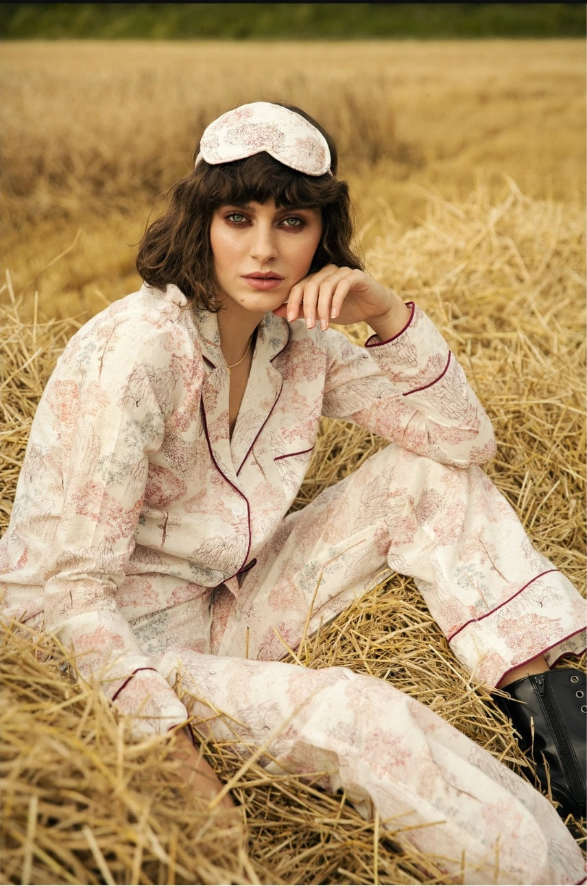 THE LONG SET - Poetic Vista - 100% ORGANIC COTTON PYJAMAS