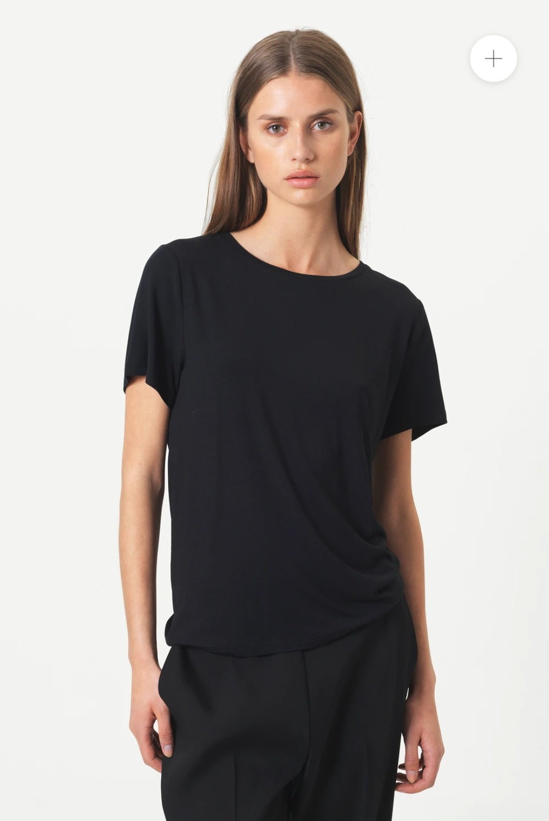 Second Female Ello Loose SS Tee - Black