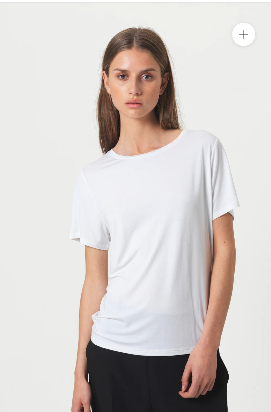 Second Female Ello Loose SS Tee - white