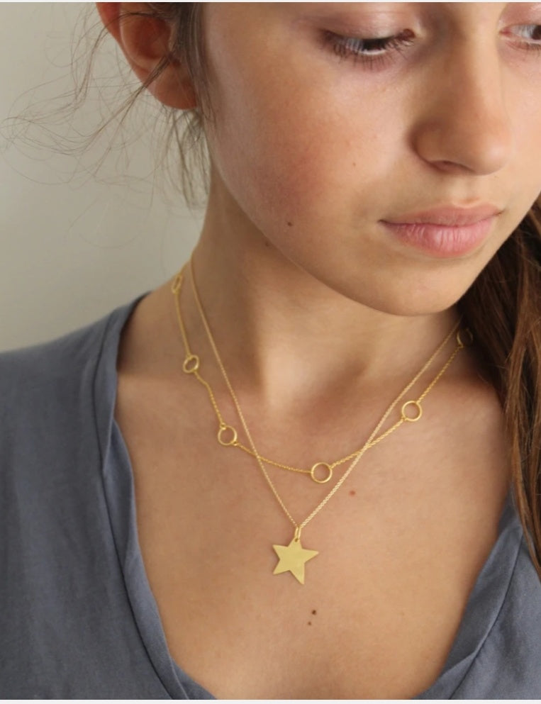 Gold Shooting Star Necklace
