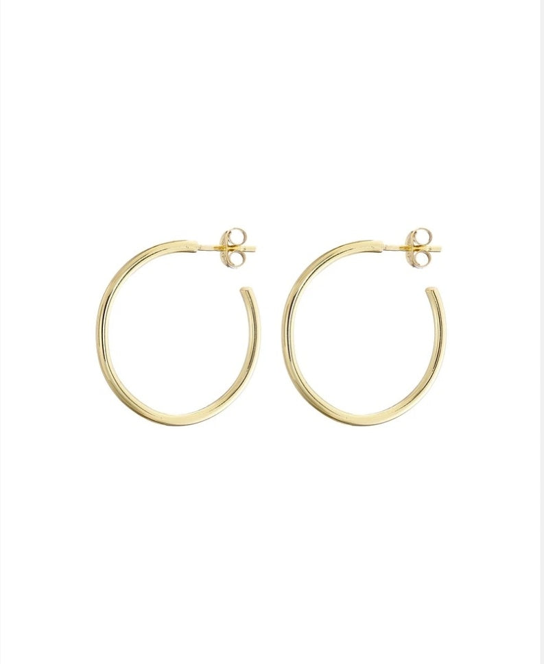 Gold Classic Hoop Earings