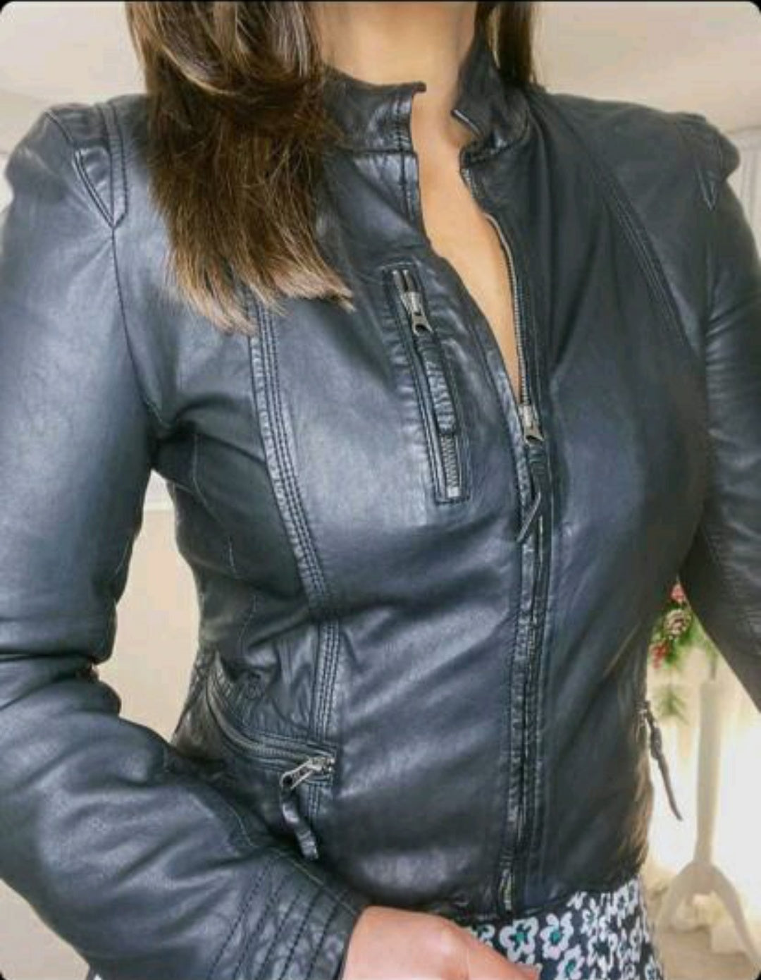 MDK Rucy Leather Jacket Black