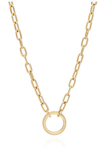 Anna Beck Charity Open Chain Necklace Gold