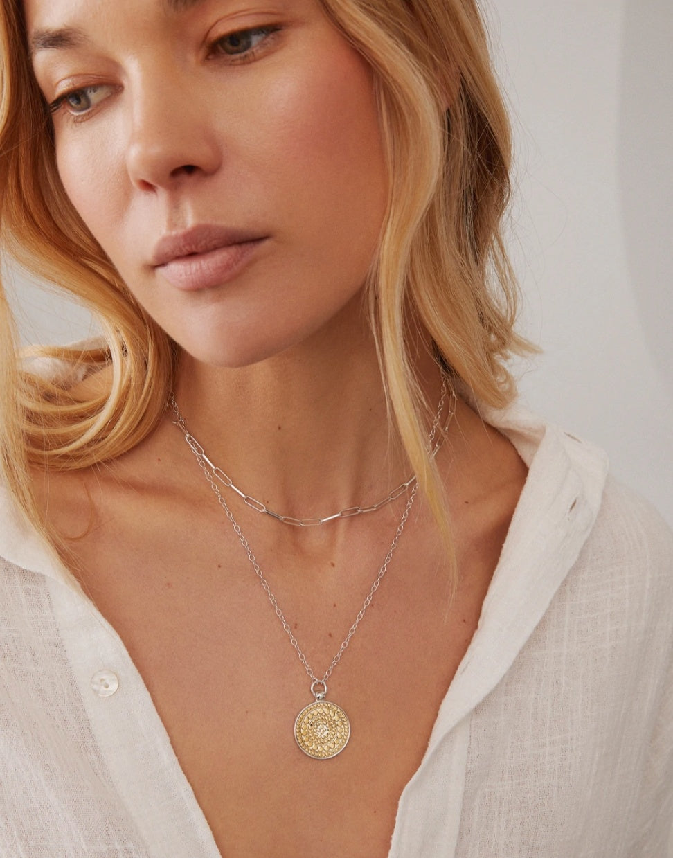 Anna Beck Classic Medium Disc Pendant