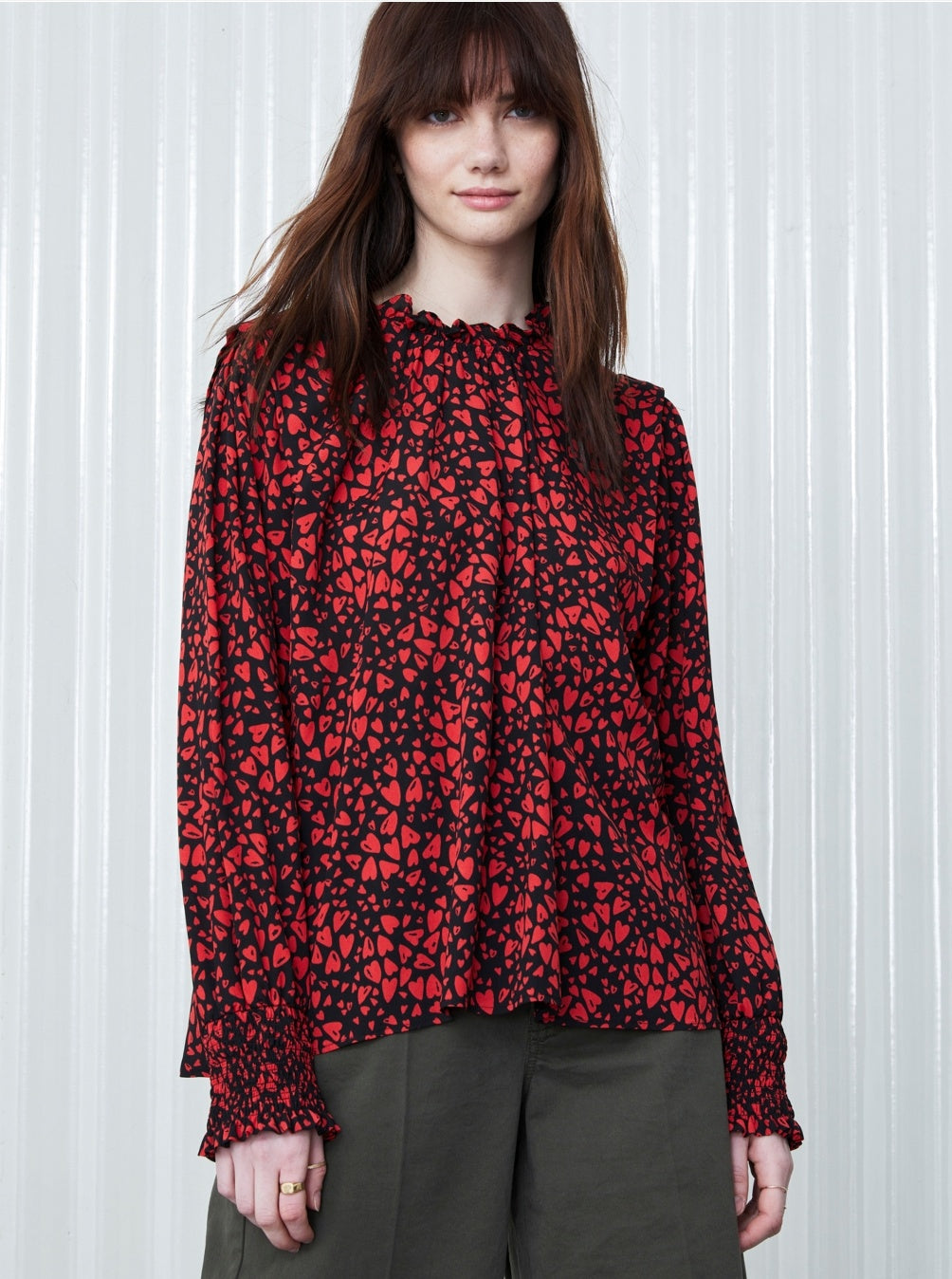 Hull printed blouse