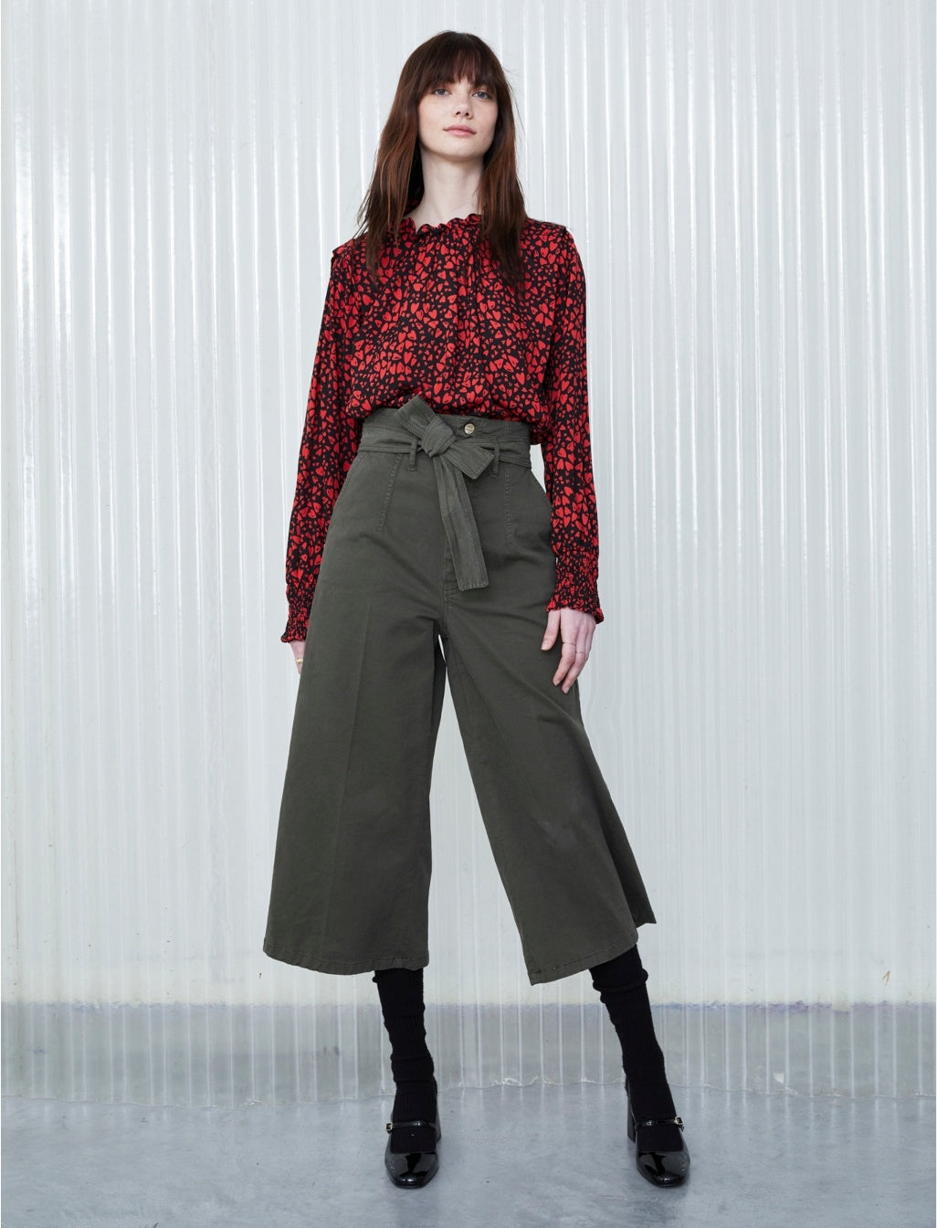 Hull printed blouse