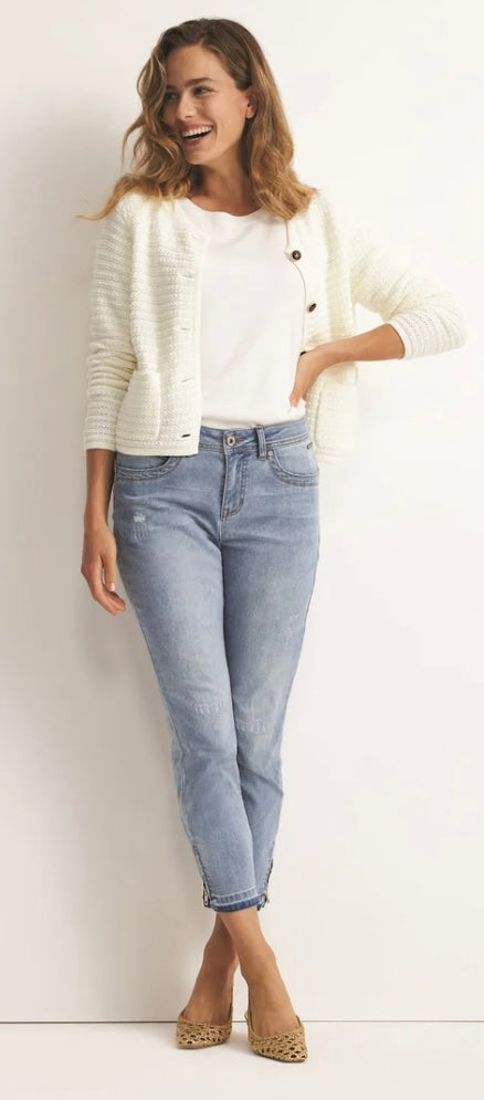 Red Button Laila Bleach Jeans