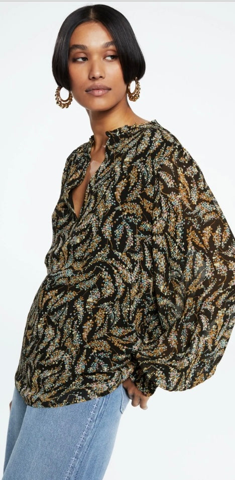 Cliff Ruffle Top