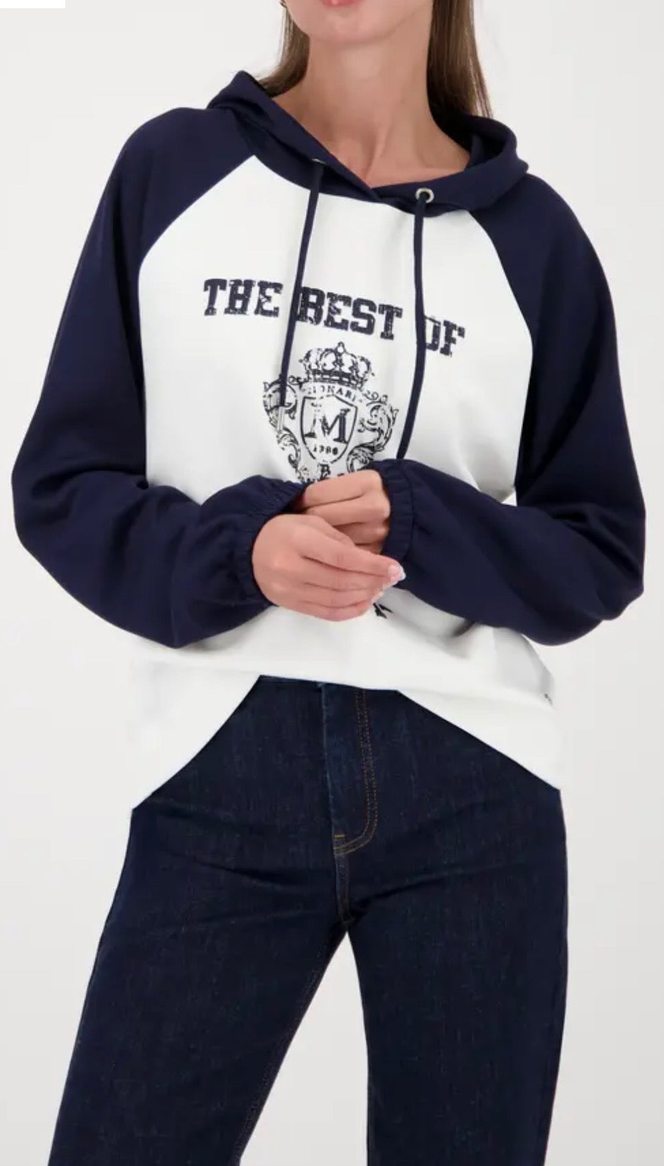 Navy and White New York Sweat