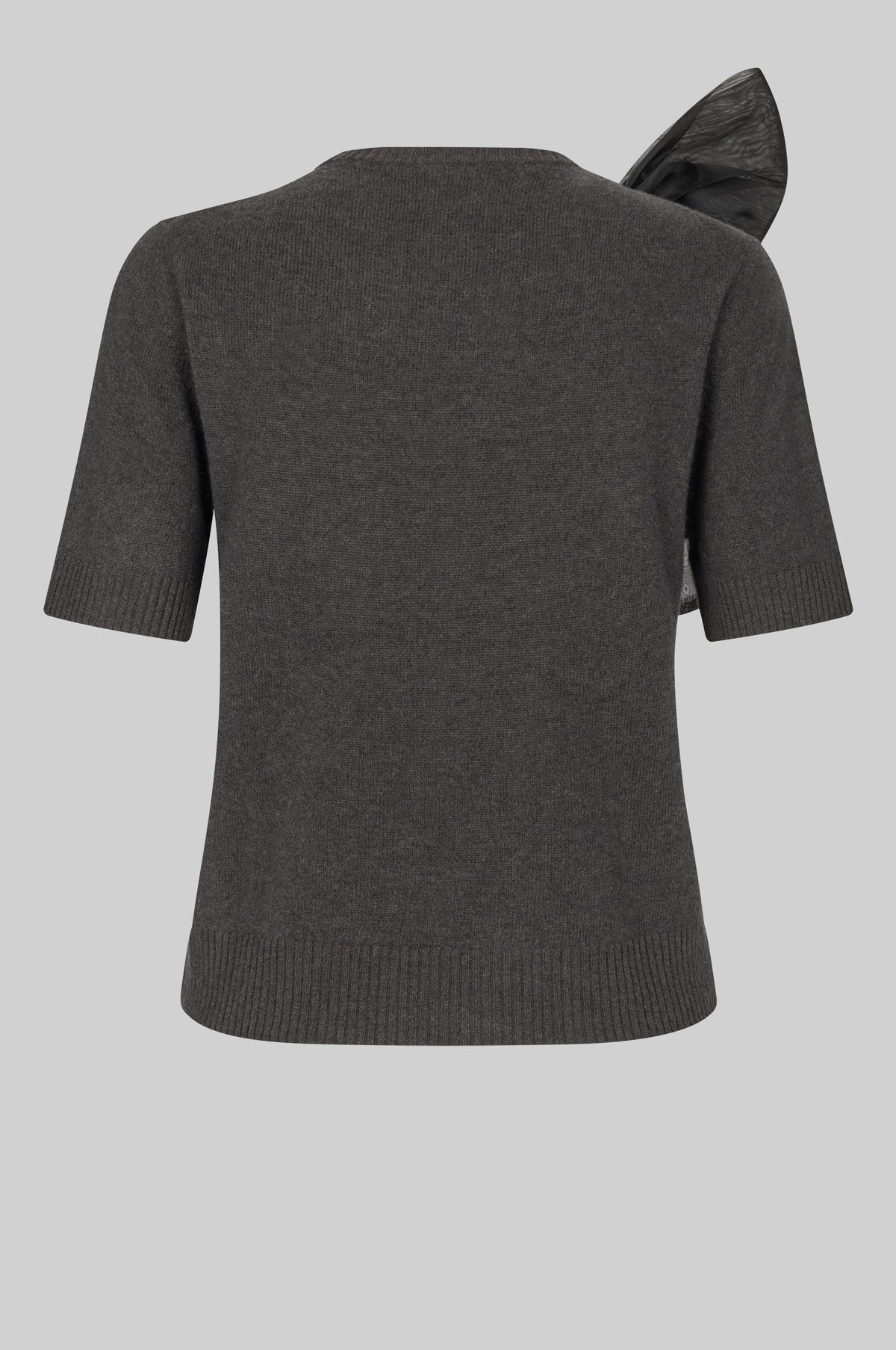 Leara Knit O-Neck in black sand