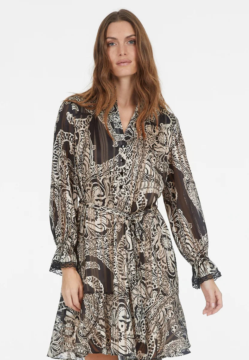 Blow-Up Paisley Print Dress