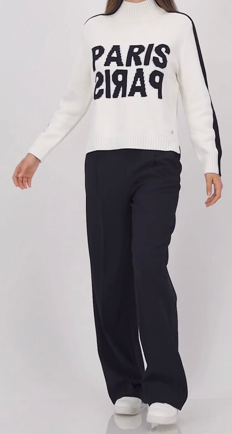 NEWLONG-SLEEVED JUMPER WITH DECORATIVE BUTTONS
COLOR:off white