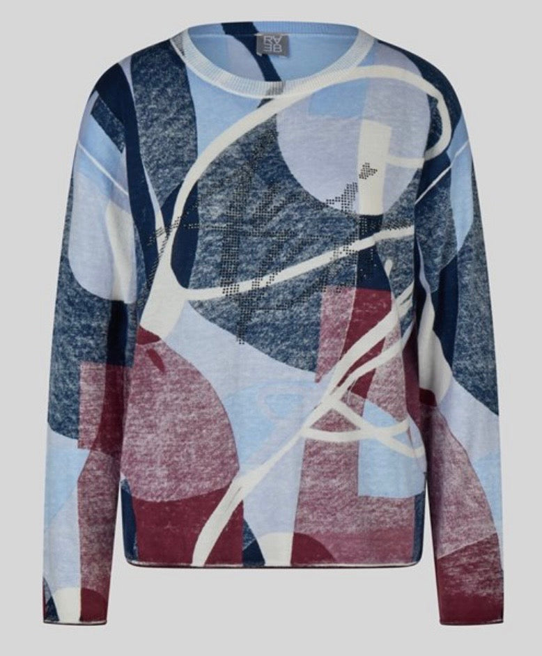 Rabe Abstract Print
Cotton Knit Jumper Light
Blue