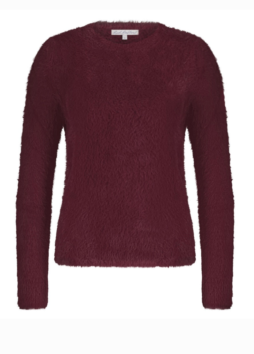 Fuzzy Puff sleeve Ruby