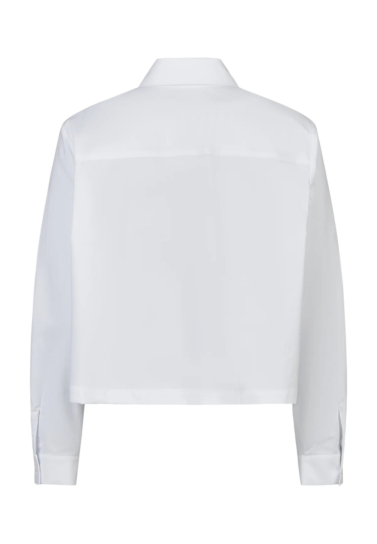 Boxy White Shirt With Pleated Insert