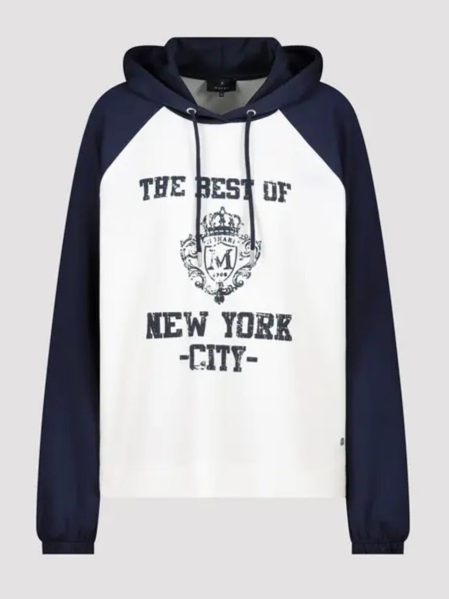 Navy and White New York Sweat