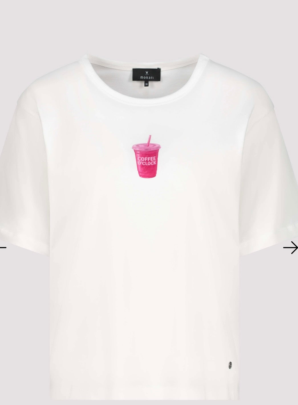 NEW T-SHIRT WITH COFFEE PRINT
COLOR: Off-white
