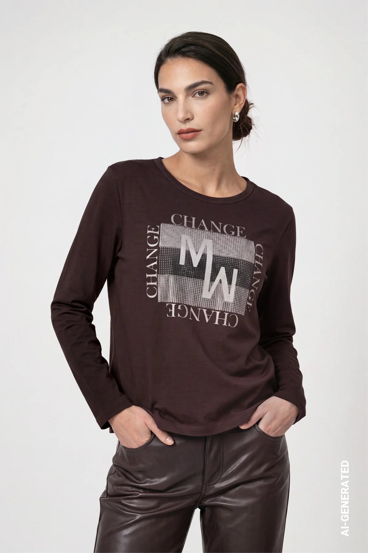 LOGO T-SHIRT - BLACK COFFEE