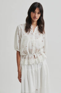 Elenore Shirt (White Alyssum)