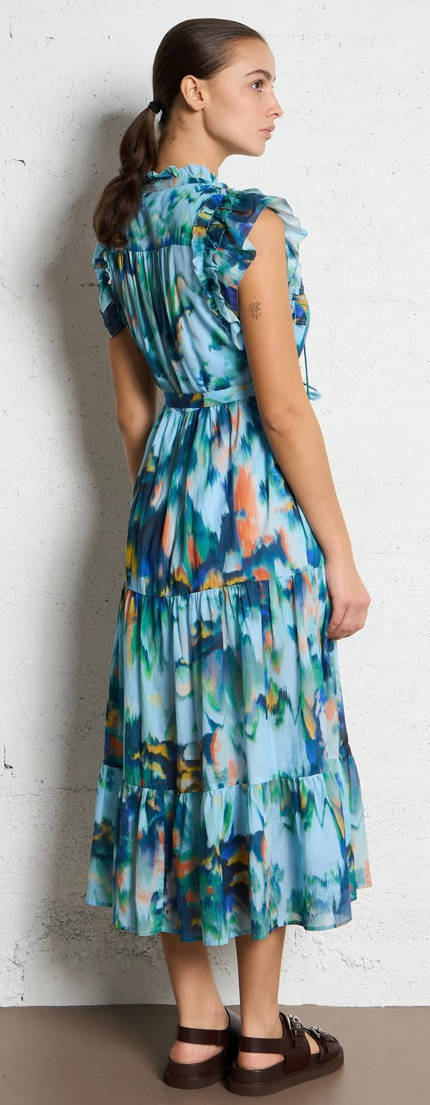 Suncoo
Long printed cotton dress - Green – CALIPSO