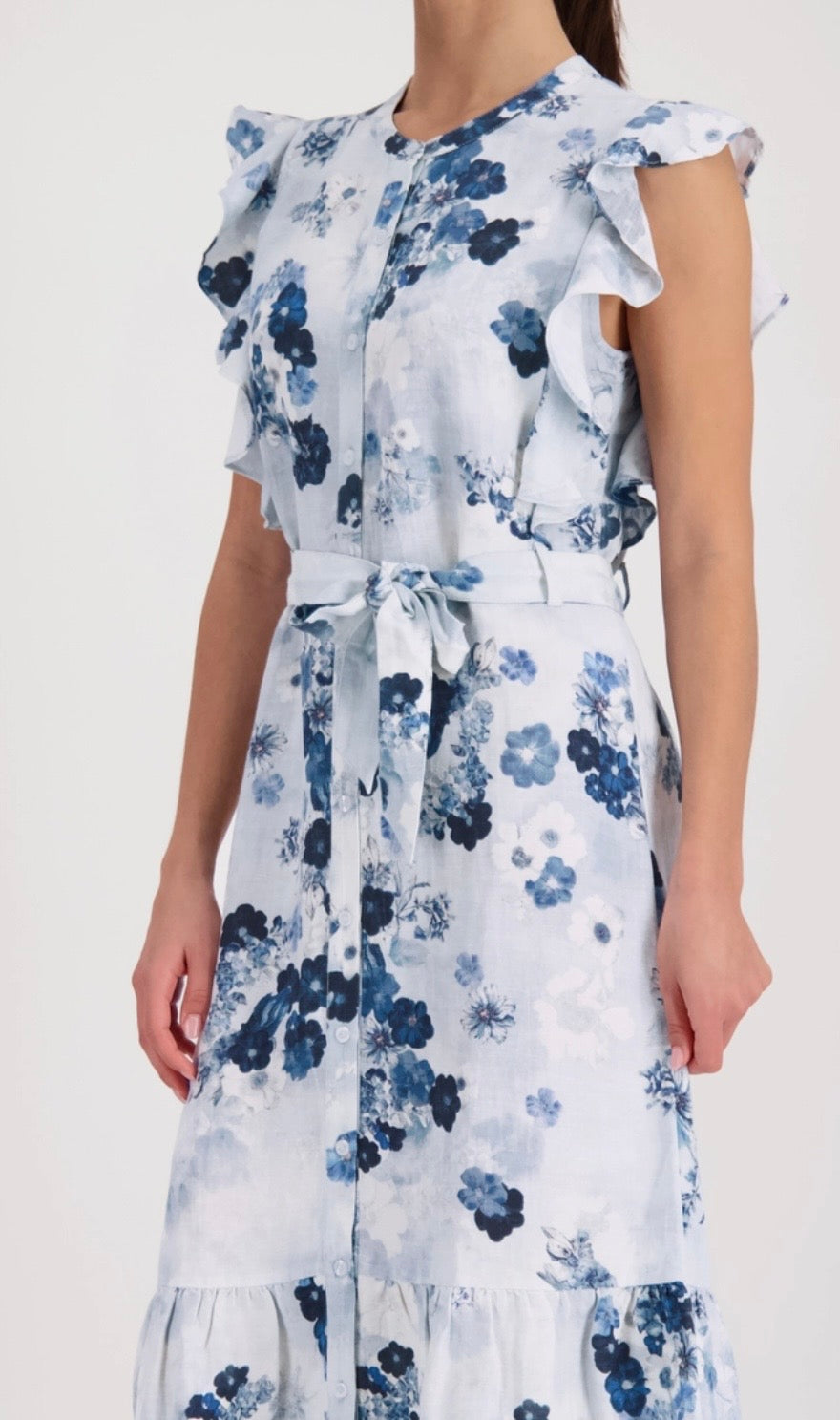 DRESS WITH FLORAL PATTERN
COLOR: Sea side pattern