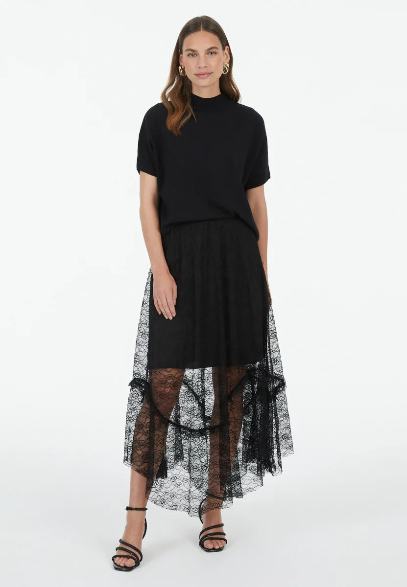 Sweater in tonal lurex yarn