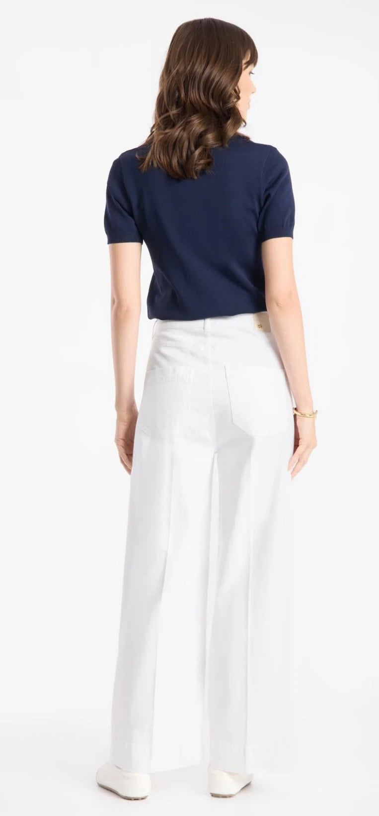 RAFFAELLO ROSSI WHITE MIRU 6/8 JEANS