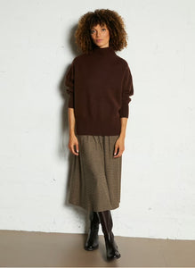 Suncoo
Loose-fit wool sweater with high neck - Brown – PALACE