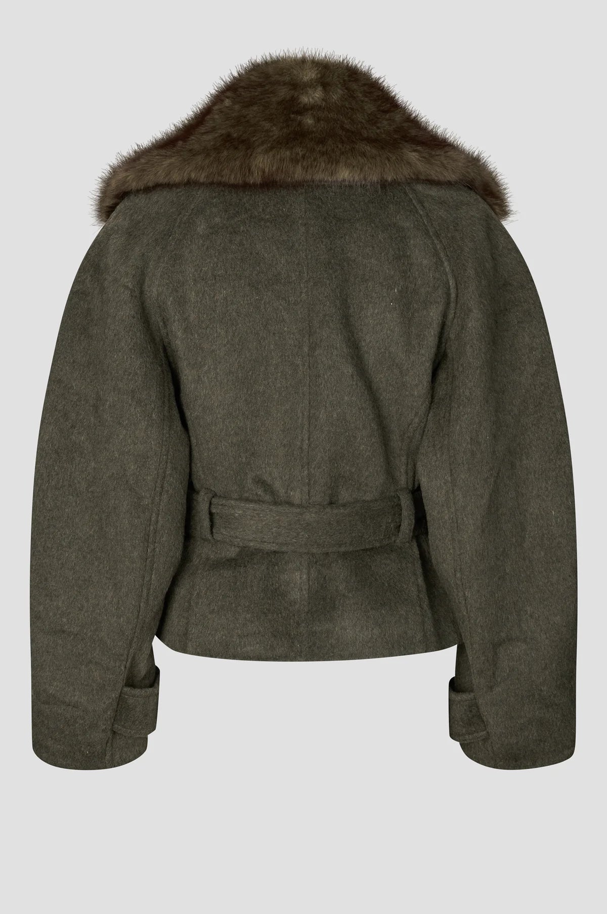 Agola Belt Jacket black olive