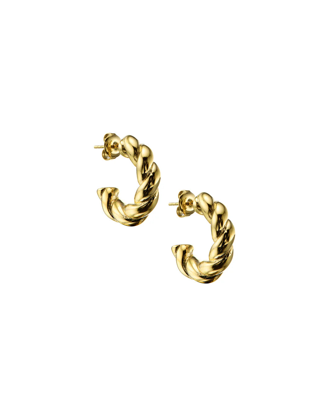 Gold Solma Hoop Earrings