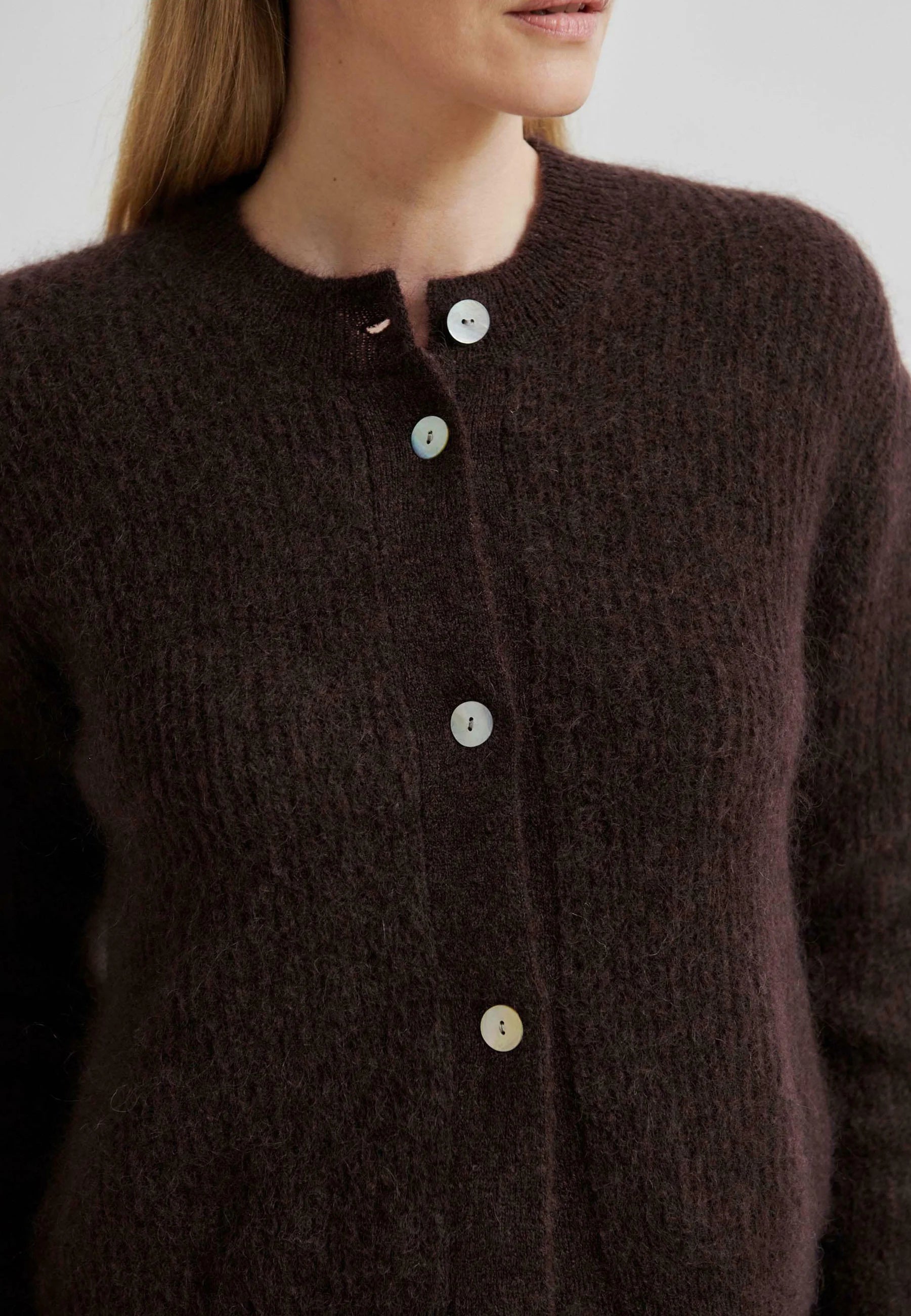 Second Female
ANDREA - Cardigan - chocolate plum