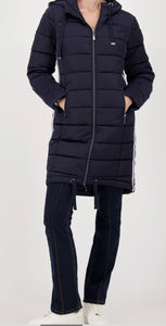 NEWQUILTED COAT WITH STRIPES
COLOR:Night Sky