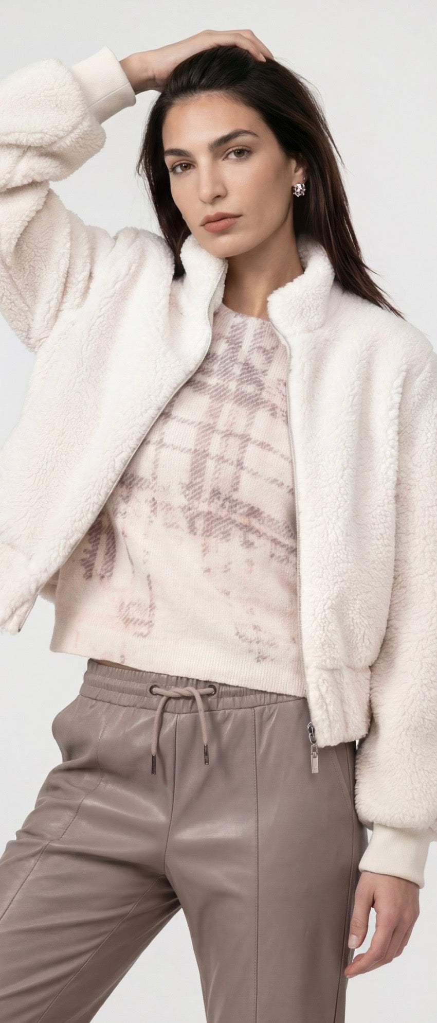 NEW TEDDY JACKET in colour pearly