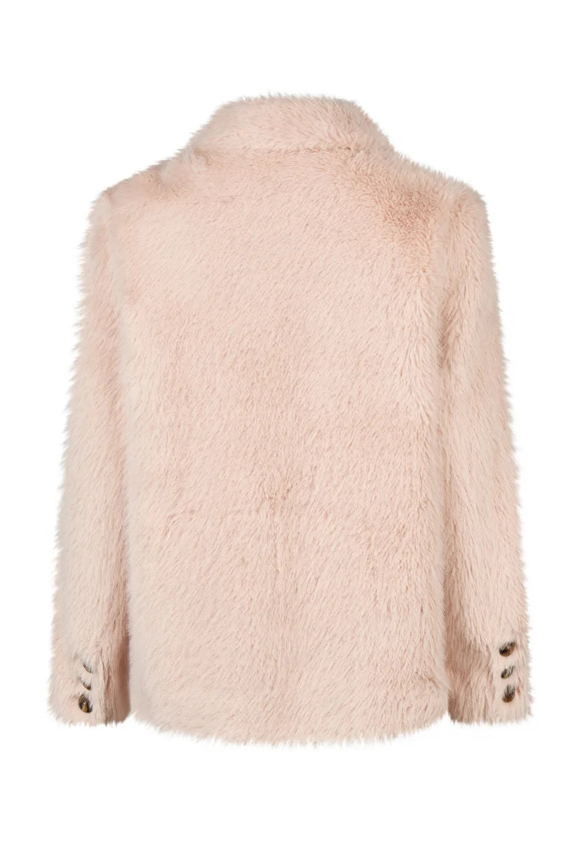 Blush Double-breasted outdoor blazer